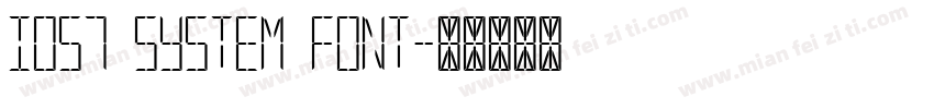 IOS7 system font字体转换